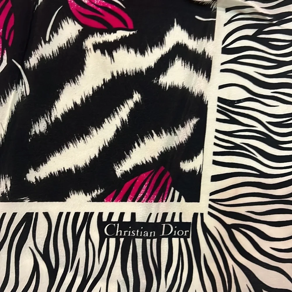 Christian Dior Vintage silk scarf